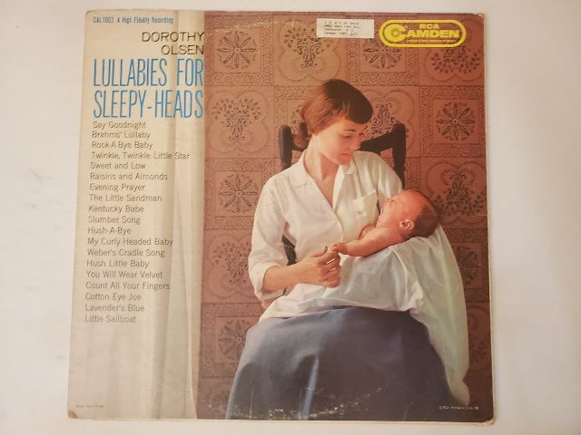 Dorothy Olsen Lullabies for Sleepy-Heads vinyl record