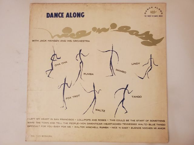 Jack Hansen and His Orchestra Dance Along vinyl record