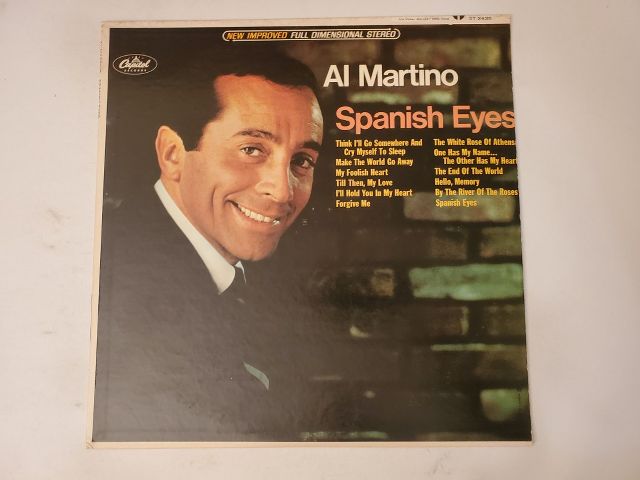 Al Martino Spanish Eyes vinyl record
