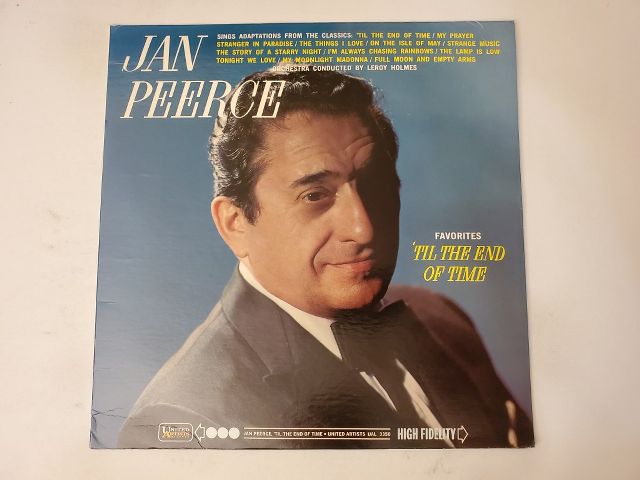 Jan Peerce Til the End of Time vinyl record
