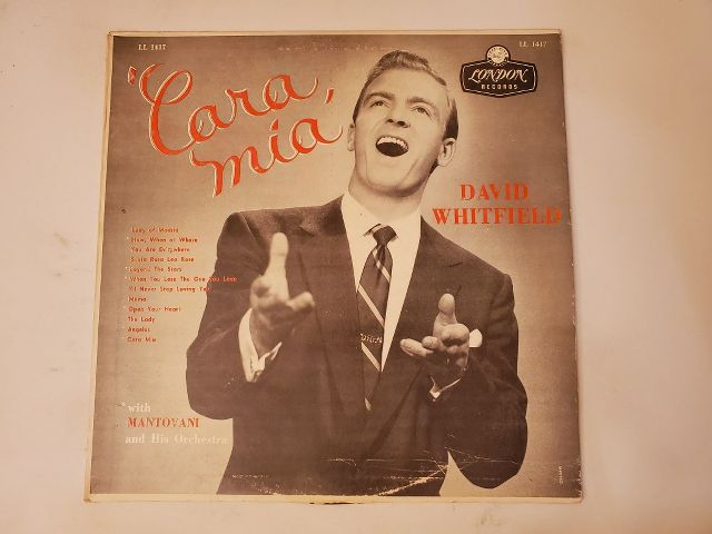 David Whitfield Cara Mia vinyl record