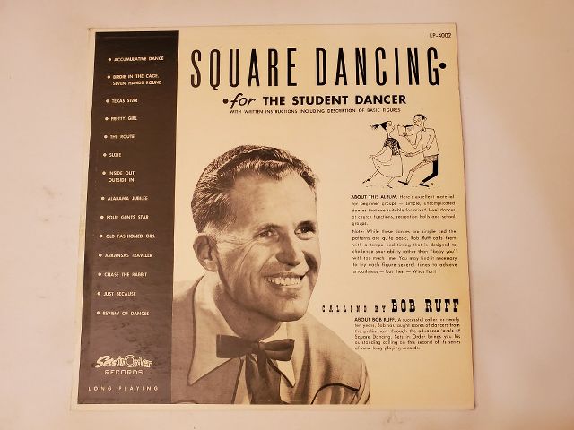 Bob Ruff Square Dancing for the Student Dancer vinyl record