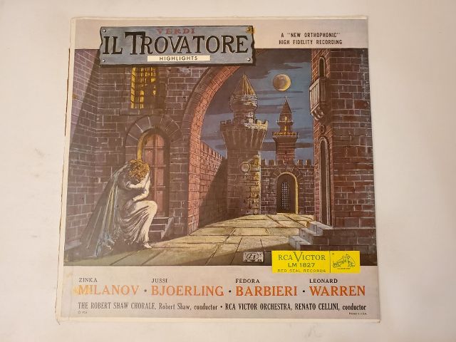 Giuseppe Verdi Il Trovatore Highlights vinyl record