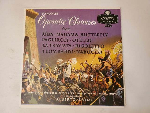 Chorus and Orchestra of the Accademia di Santa Cecilia Famous Operatic Choruses vinyl record
