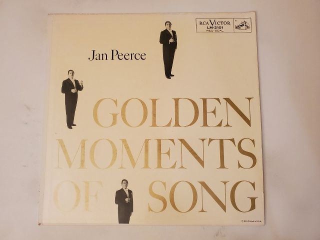 Jan Peerce Golden Moments of Song vinyl record