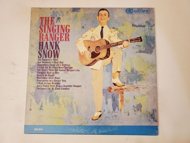 Hank Snow The Singing Ranger vinyl record