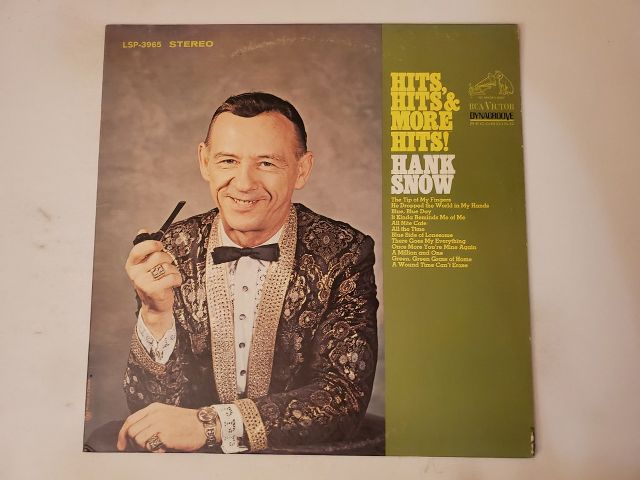 Hank Snow Hits, Hits & More Hits! vinyl record