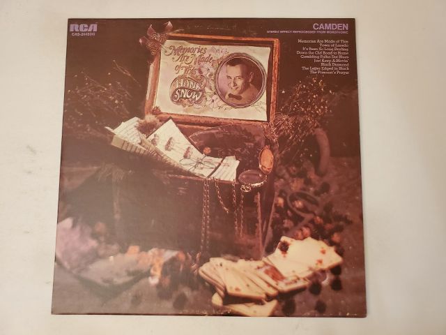 Hank Snow Memories Are Made of This vinyl record