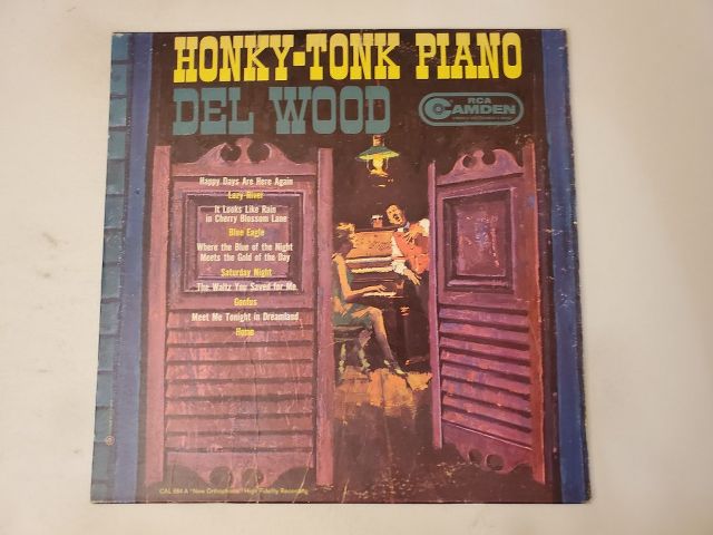 Del Wood Honky Tonk Piano vinyl record