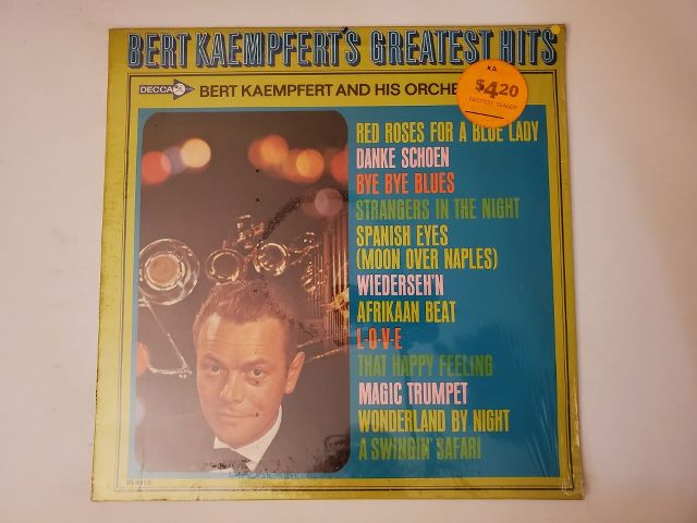 Bert Kaempfert and his orchestra Bert Kaempfert's Greatest Hits vinyl record
