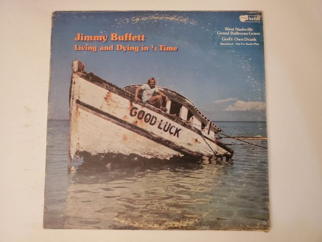 Jimmy Buffett Living and Dying in ? Time vinyl record