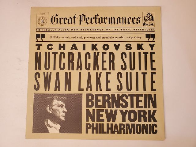 New York Philharmonic, conducted by Bernstein Nutcracker Suite, Swan Lake Suite vinyl record
