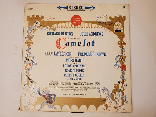 Original Broadway Cast Camelot vinyl record