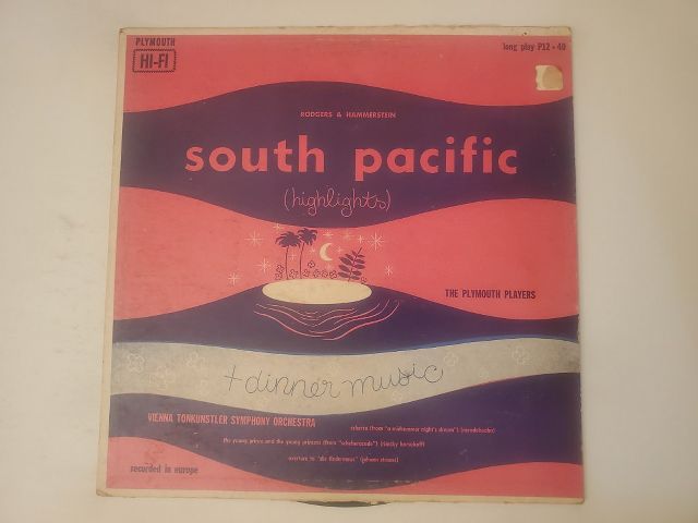 The Plymouth Players South Pacific (Highlights) vinyl record