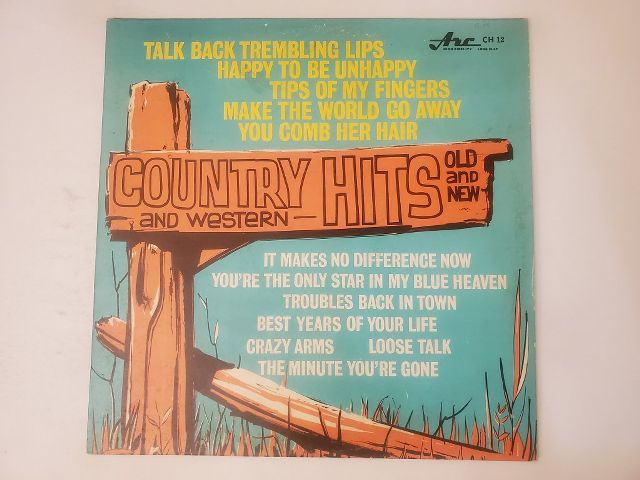 Various Artists Country and Western Hits Old and New vinyl record