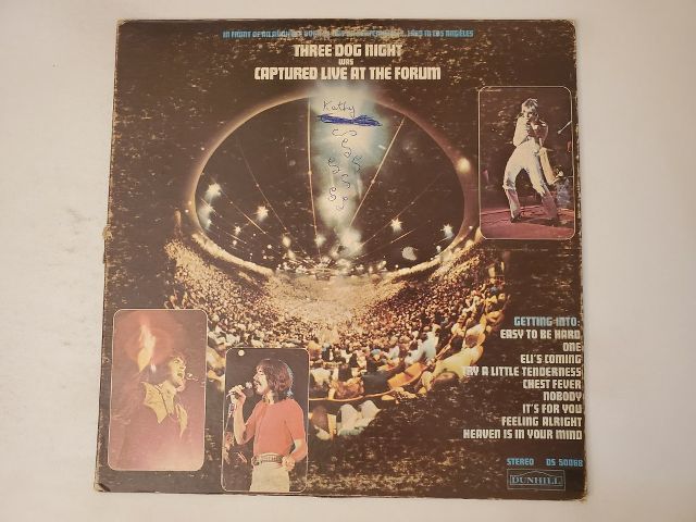 Three Dog Night Captured Live at the Forum vinyl record