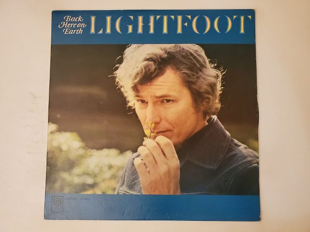 Gordon Lightfoot Back Here on Earth vinyl record