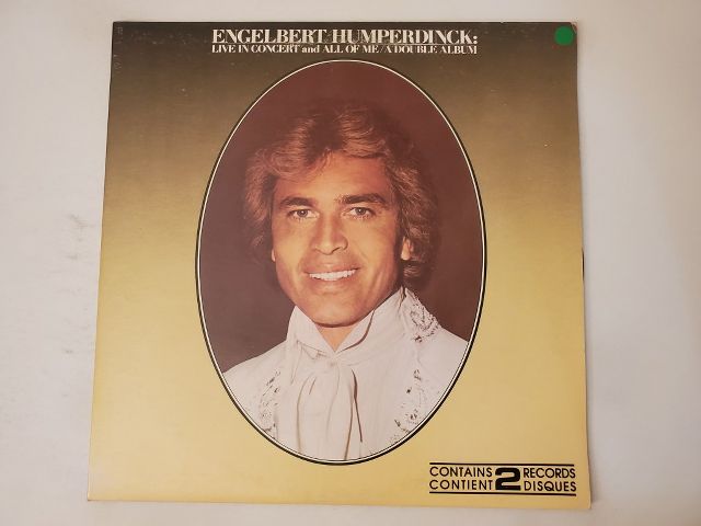 Engelbert Humperdinck Live in Concert and All of Me / A Double Album vinyl record