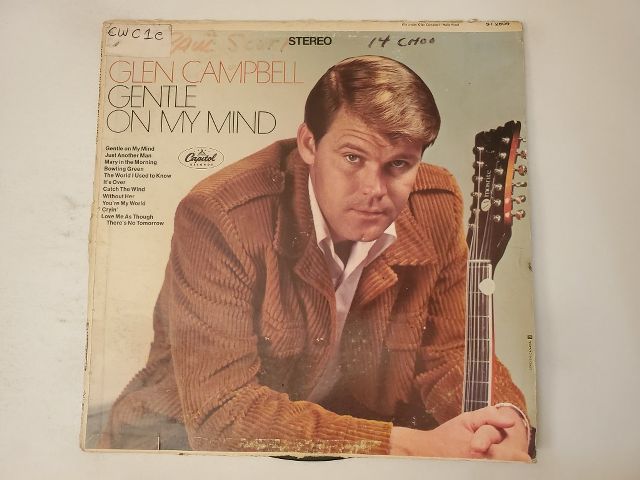 Glen Campbell Gentle on My Mind vinyl record