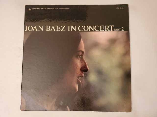 Joan Baez In Concert Part 2 vinyl record