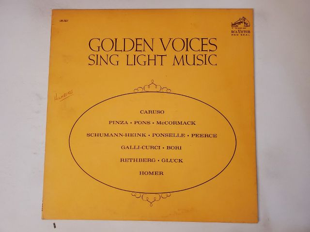 Various Artists Golden Voices Sing Light Music vinyl record