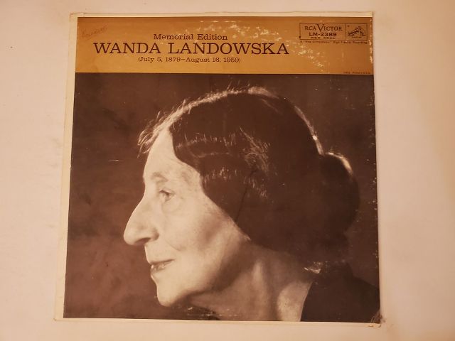 Wanda Landowska Memorial Edition vinyl record