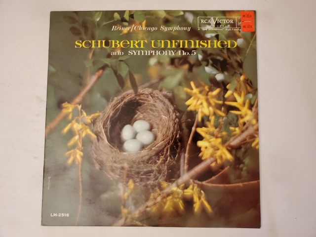 Fritz Reiner, Chicago Symphony Schubert Unfinished and Symphony No. 5 vinyl record