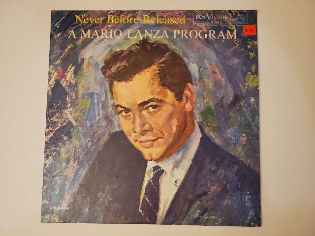 Mario Lanza A Mario Lanza Program vinyl record