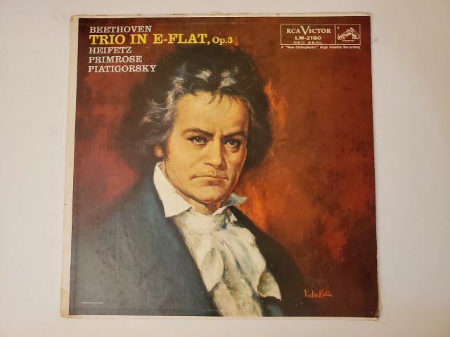 Heifetz, Primrose, Piatigorsky Trio in E-flat, Op. 3 vinyl record