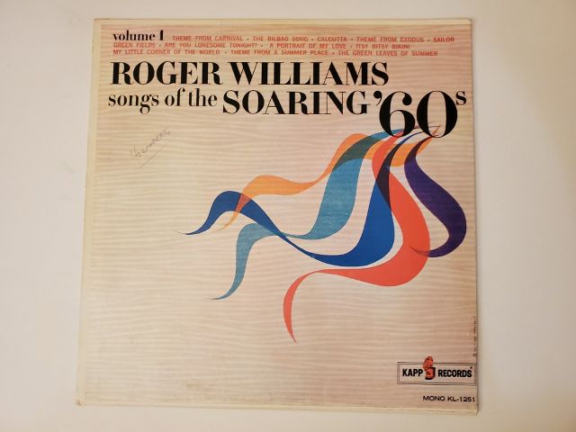 Roger Williams Songs of the Soaring 60s vinyl record