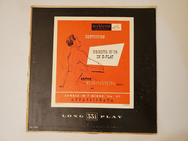 Artur Rubinstein Beethoven: Sonata No. 18 in E-flat, Sonata in F Minor, Op. 57 'Appassionata' vinyl record
