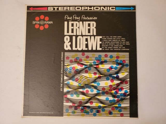 Lerner & Loewe Ping Pong Percussion vinyl record