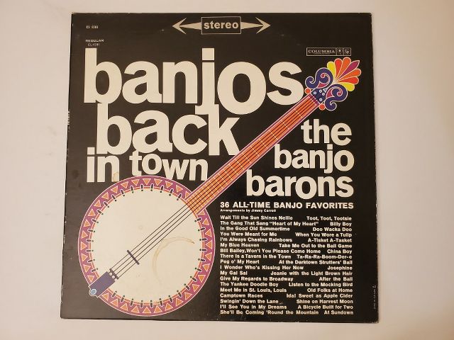 The Banjo Barons Banjos Back in Town vinyl record