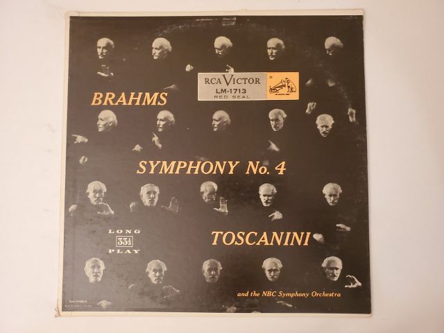 Arturo Toscanini and the NBC Symphony Orchestra Brahms Symphony No. 4 vinyl record
