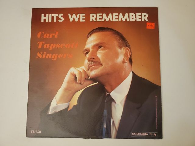 Carl Tapscott Singers Hits We Remember vinyl record