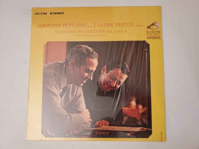 Leonard Pennario, Andr? Previn Rachmaninoff Concertos Nos. 1 and 4 vinyl record