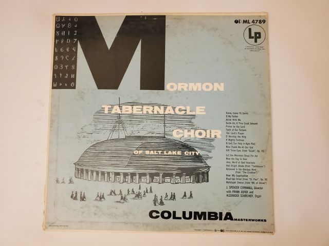 Mormon Tabernacle Choir The Mormon Tabernacle Choir of Salt Lake City vinyl record