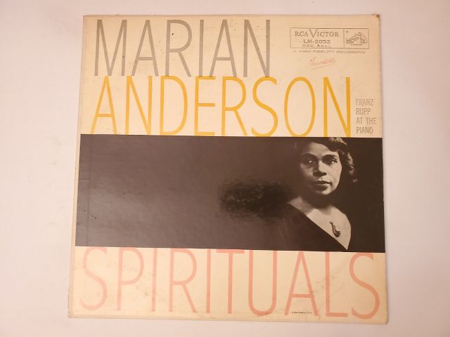 Marian Anderson Spirituals vinyl record