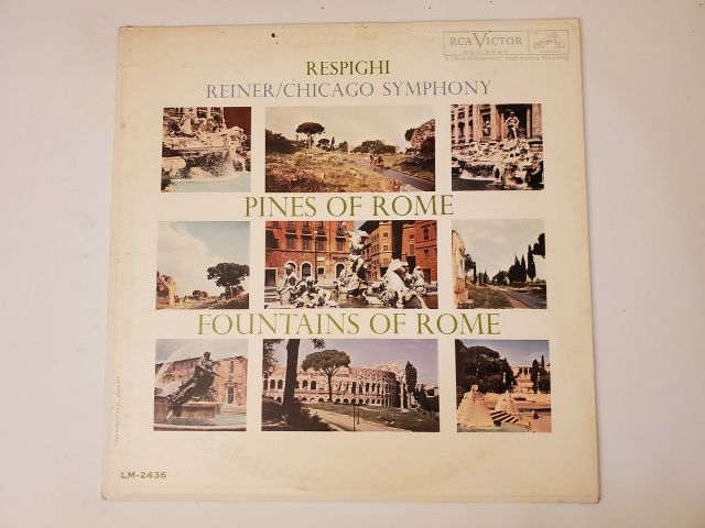Ottorino Respighi Fountains of Rome / Pines of Rome vinyl record
