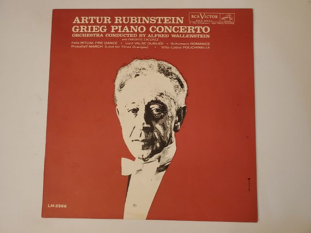 Artur Rubinstein Grieg Piano Concerto vinyl record