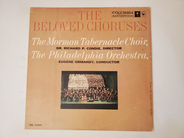 Mormon Tabernacle Choir, Philadelphia Orchestra The Beloved Choruses vinyl record