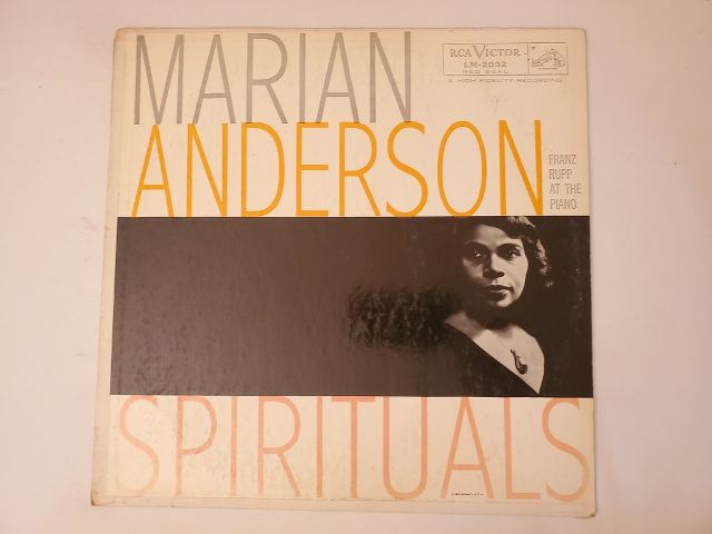 Marian Anderson Spirituals vinyl record