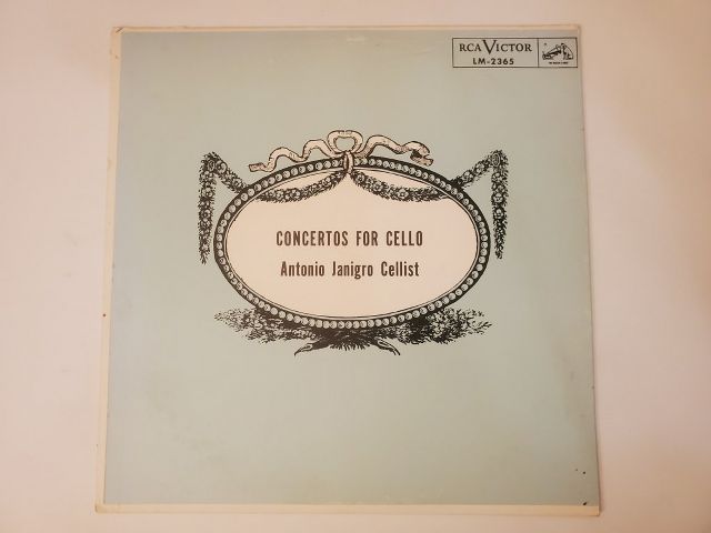 Antonio Janigro Concertos for Cello vinyl record