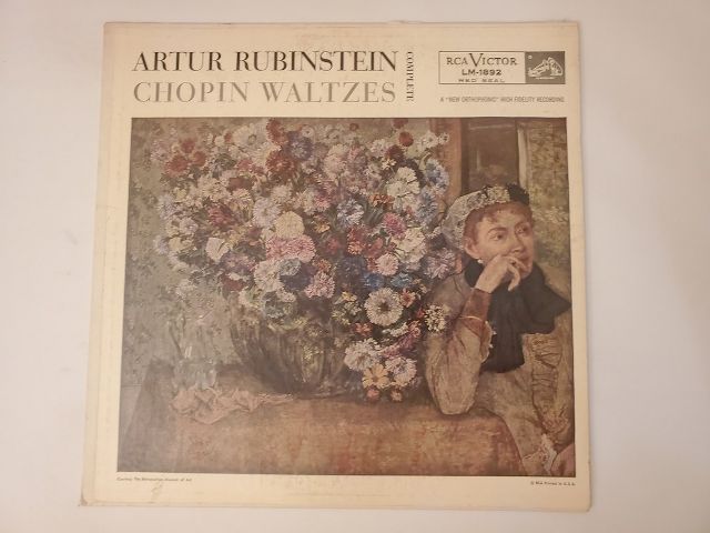 Artur Rubinstein Chopin Waltzes vinyl record