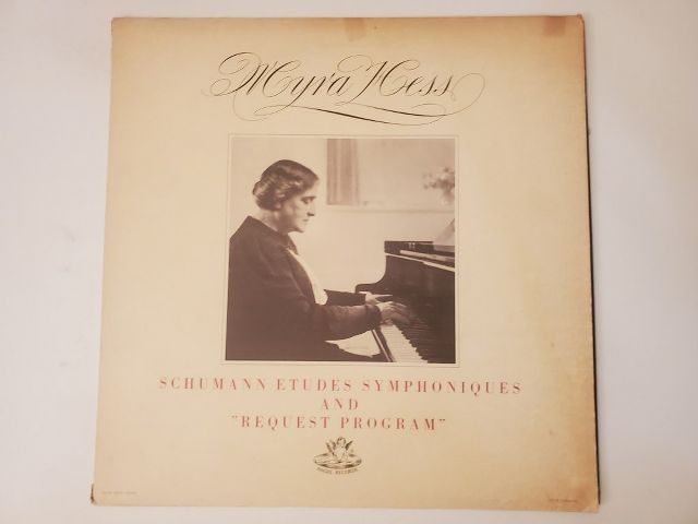 Myra Hess Schumann Etudes Symphoniques and Request Program vinyl record