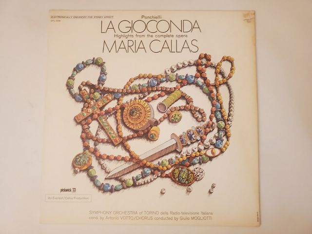 Maria Callas La Gioconda: Highlights from the Complete Opera vinyl record
