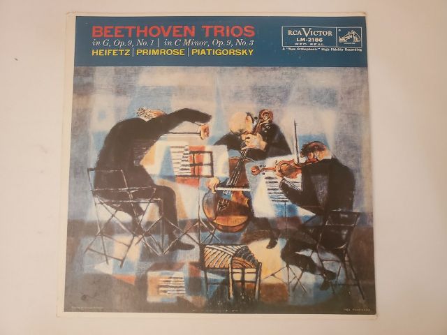Jascha Heifetz, William Primrose, Gregor Piatigorsky Beethoven Trios vinyl record