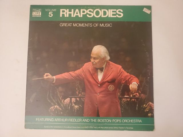 Arthur Fiedler and the Boston Pops Orchestra Rhapsodies: Great Moments of Music, Volume 5 vinyl record