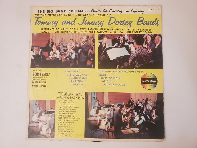 Tommy and Jimmy Dorsey Bands The Big Band Special vinyl record