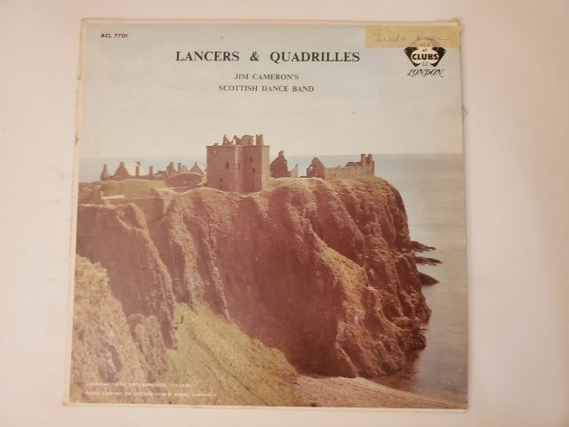 Jim Cameron's Scottish Dance Band Lancers & Quadrilles vinyl record